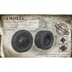 1/35 GAZ-SAZ 3511 Set of Wheels U-2, Under Load (6pcs +1 Spare) for Trumpeter/Zvezda kit