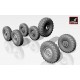1/72 ZiL-131 Wheels w/M-93 Tyres for ICM kits