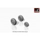 1/144 Sukhoi Su-27 Flanker Wheels w/Early Type Hubs