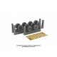 1/144 Convair B-36 Peacemaker Wheels w/Weighted Tyres