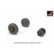 1/32 F-100D Super Sabre Wheels w/Weighted Tyres