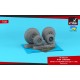1/32 B-24 Liberator Wheels w/Weighted Tyres Type "C" (Gs)