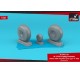 1/32 B-17F/G Flying Fortress Wheels w/Weighted Tyres Type B (GS) for HK Models