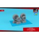 1/32 F-104G Starfighter Wheels w/Optional Nose Wheels (weighted)