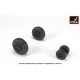 1/32 JAS-39 D/E/F "Gripen" Wheels w/Weighted Tyres (Late)
