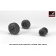 1/48 F-4 Phantom-II Wheels w/Weighted Tyres (late)