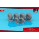 1/48 B-29 Superfortress Late Wheels w/Weighted Tyres (Gs)