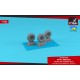 1/48 CH-21 Shawnee Wheels w/Weighted Tyres for Italeri/Special Hobby kits