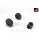 1/48 JAS-39D/E/F "Gripen" Wheels w/Weighted Tyres (Late)