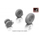 1/72 Iljushin IL-28 Beagle Weighted Wheels