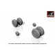 1/72 Yak-28 Wheels w/Weighted Tyres