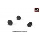 1/72 Mil Mi-24/D/V/Mi-35 Hind Wheels w/Weighted Tyres