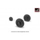 1/72 Antonov An-2/An-3 Colt Wheels w/Weighted Tyres
