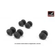 1/72 Yakovlev Yak-42 Wheels w/Weighted Tyres