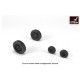 1/72 F-101 Voodoo Wheels w/Optional Nose Wheels & Weighted Tyres