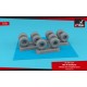 1/72 Xb-70 Valkyrie Wheels w/Weighted Tyres - Retooled Set!