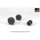 1/72 F-4B/N Phantom-II Wheels w/Weighted Tyres (mid)