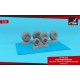 1/72 B-29 Superfortress Late Wheels w/Weighted Tyres (Gs)