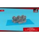 1/72 Sr-71A Blackbird Early Type Wheels w/Weighted Tyres