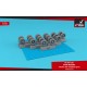 1/72 Convair B-58 Hustler Wheels w/Weighted Tyres for Italeri kits