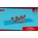 1/72 CH-46 Sea Knight Wheels w/Weighted Tyres for Fujimi/HobbyBoss kits