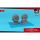 1/72 Avro Lancaster / Lincoln Wheels Late Type w/Weighted Tyres for Airfix/Revell kits