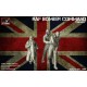 1/144 WWII RAF Crewmen In High Altitude Outfit - "Friends" (3 figures w/dog)
