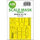 1/35 Messerschmitt Bf 109G-10 One-Sided Painting Mask for Border Model