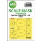 1/48 Supermarine Spitfire Mk.XVIII Double-sided Masking for Airfix kits