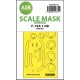1/48 F-16A One-sided Express Masking (self-adhesive pre-cutted) for Kinetic