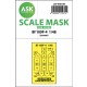 1/48 Messerschmitt Bf 109F One-Sided Express Mask for Eduard