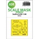 1/48 Seafire F.XVII One-Sided Fit & Self Adhesive Express Mask for Airfix