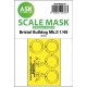 1/48 Bristol Bulldog Mk.II Double-sided Express Fit Mask for Airfix kits
