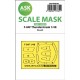 1/48 F-84F Thunderstreake One-sided Express-fit Mask for Kinetic