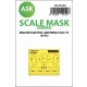 1/72 EE Lightning F.2A One-sided Paint Masking for Airfix kits
