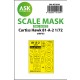 1/72 Curtiss Hawk 81-A-2 One-sided Paint Masking for Airfix