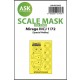 1/72 Mirage IIICJ One-sided Painting Express Masking for Special Hobby kits
