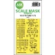 1/72 Ki-21lb Sally One-sided Pre-cuttet Masking for ICM kits