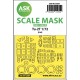 1/72 Tupolev Tu-2T one-sided express fit Mask for ICM kits