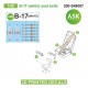 1/48 B-17 (White) Seat Beltsed 3D-printed Decals