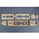 1/150 Chinese Steamer "Taiping" Wooden Deck Set for Meng Model OS-001 kit