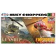 1/72 Huey Helicopter 2 Pack Gunship/ Firefighter (Snap)