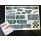 1/32 (Clear Decal) WWi Streaked Camouflage "Werner Voss Fokker F.i" Pale Blue Doped Linen
