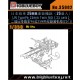 1/350 IJN Type96 25mm Twin Metal Gun (25 sets)