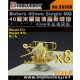 1/350 Bofors 40mm Single Metal Gun (8 sets) 