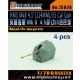 1/700 HMS Mk 8 4.5" (114mm)/55 CAL Gun (4pcs)
