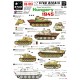 1/35 German Tanks 1945 Decals for Panther Ausf G/Tiger II/Marder II in Hungary & Balaton 