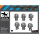 1/35 Heads With M40 Field Cap (8pcs)