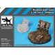 1/35 Ruined Wall Section Diorama Base (Diameter: 60mm)
