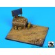 1/72 African Road Section with Sign Diorama Base (Size: 120x90mm)